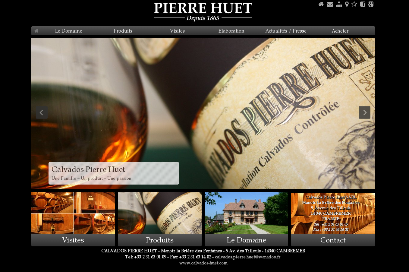 Site internet de marque bilingue avec catalogue produit